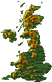 map of Great Britain, mapa Velke Britanie