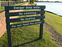 danger deep water