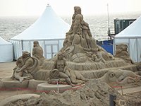 Brighton sand art