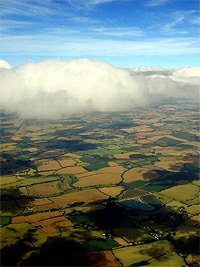 England plane view