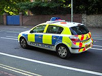 Police car England