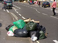 litter rubbish on ground